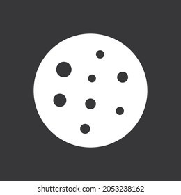 Cookie icon on grey background