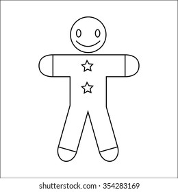 cookie icon on white background