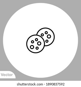 Cookie icon sign vector,Symbol, logo illustration for web and mobile
