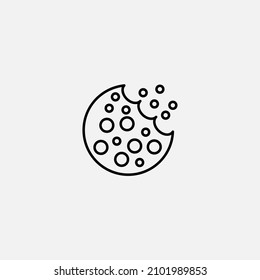 Cookie icon sign vector,Symbol, logo illustration for web and mobile