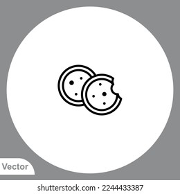 Cookie icon sign vector,Symbol, logo illustration for web and mobile