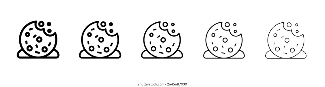 Cookie icon simple illustration logo art