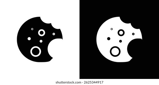 Cookie icon simple line vector. Symbol, logo.