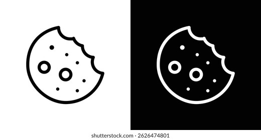Cookie icon symbol template for graphic and web design