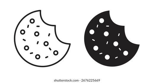 Cookie icon symbol for your web designs. Icon logo, app, UI.