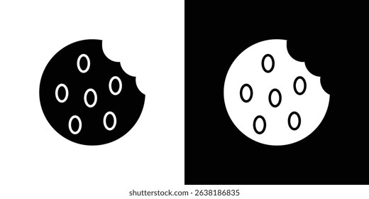 Cookie icon symbols. Vector illustration.