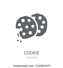 Cookie icon. Trendy Cookie logo concept on white background from Christmas collection. Suitable for use on web apps, mobile apps and print media.