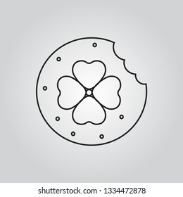Cookie icon vector