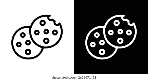 Cookie-Symbol, Vektorsammlung. Vektorgrafik