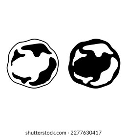 Cookie icon vector. Confectionery illustration sign. Pastry symbol. Confection logo.