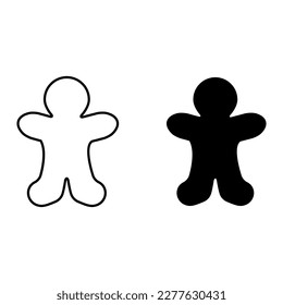 Cookie icon vector. Confectionery illustration sign. Pastry symbol. Confection logo.