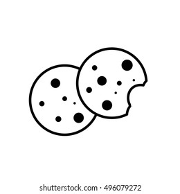 Cookie Icon - Vector illustration.