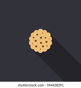 Cookie Icon. Vector Illustration