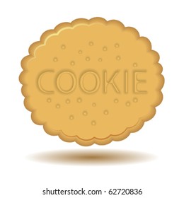 Cookie icon. Vector illustration