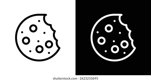 Cookie-Symbol, Vektorgrafik für Web und Mobile