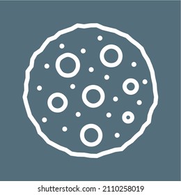 Cookie icon vector image. Can also be used for Physical Fitness. Suitable for mobile apps, web apps and print media.