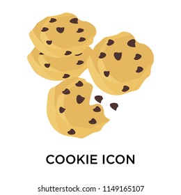 Cookie icon vector isolated on white background for your web and mobile app design, Cookie logo concept