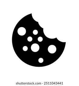 cookie icon vector on white background