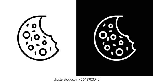 ícone do cookie vetor elemento simples ilustração editável