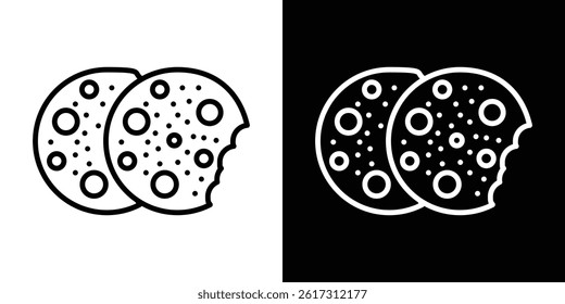 Cookie icon vector for web and mobile app. Symbol isolated.