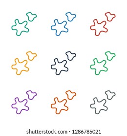 cookie icon white background. Editable outline cookie icon from party. Trendy cookie icon for web and mobile.