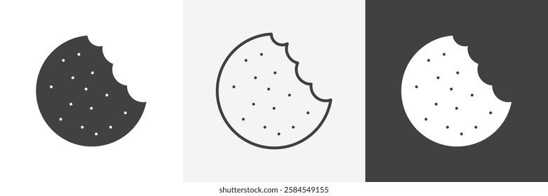 Cookie icons graphics pack vectors.