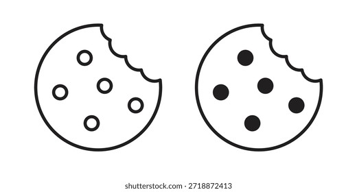 Cookie icons sign vectors. suitable for web, app, infographic, etc