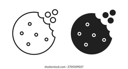 Iconos de la galleta para el Diseño web de uso, logotipo. Ilustración del símbolo.