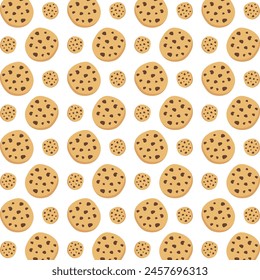 Cookie ideal trendy multicolor repeating pattern vector illustration background design