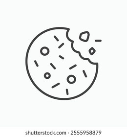 Cookie isolated icon. vector illustration.