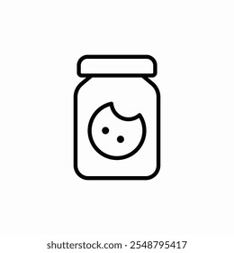 cookie jar icon sign vector