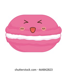 cookie kawaii dessert cute sweet food icon. Isolated and flat illustration. Vector graphic