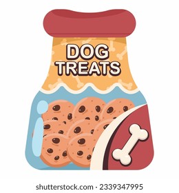 Cookie for large dog vector cartoon illustration isolated on a white background.