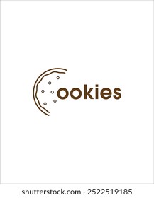 Cookie lettering logo, cookie logo