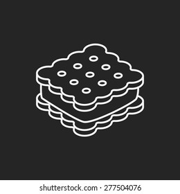 cookie line icon