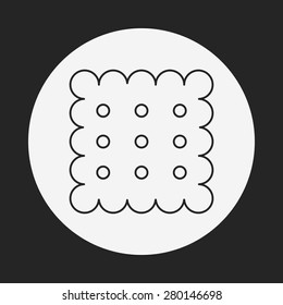 cookie line icon