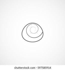 Cookie Line Icon On White Background 