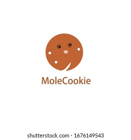 Cookie Logo design with Mole mascot