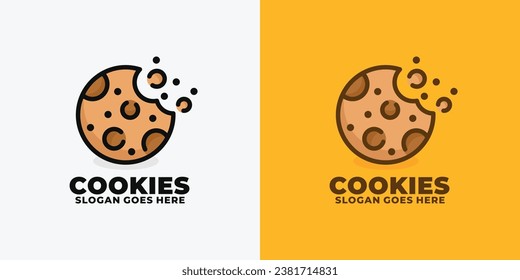 Cookie logo design vector illustration