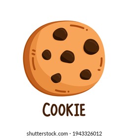 Cookie logo design. Cookie vector on white background.