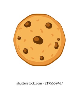 Diseño del logo de Cookie. Vector de cookie sobre fondo blanco.