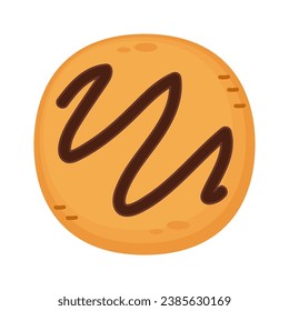 Cookie logo design. Cookie vector on white background.