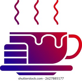 Cookie and milk Line vector Icon Design