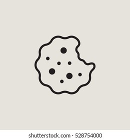 Cookie Outline Vector Icon
