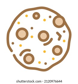 cookie pastry food color icon vector. cookie pastry food sign. isolated symbol illustration