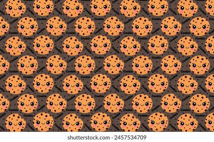 Cookie pattern, repeat, for backgrounds and textures