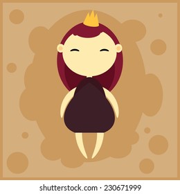 Cookie princess in purple dress