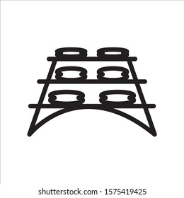 Cookie rack icon vector illustration