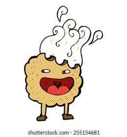 personaje de caricatura estilo libro de historietas retro de cookie