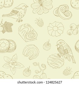cookie seamless background